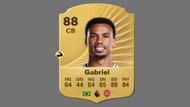 Gabriel is a great defender with heading accuracy (Image via EA Sports)
